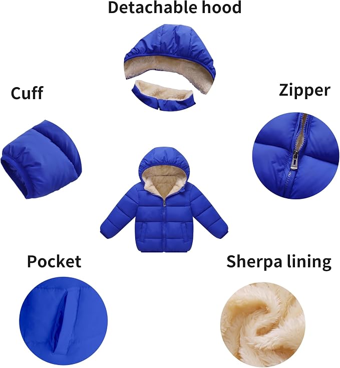 Toddler Boys' Girls' Winter Coat - Image 4