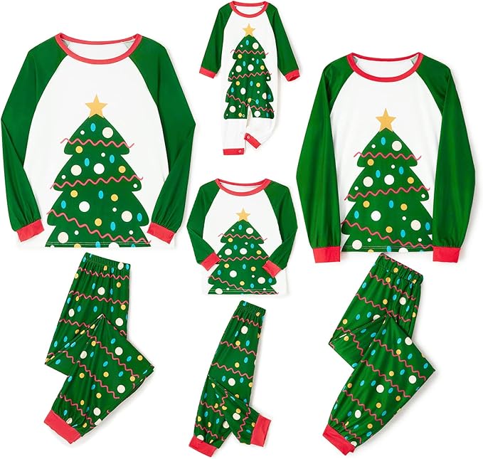 Awoscut Family Christmas Pajamas Matching Pajamas for Family, Xmas PJs Sets Holiday Sleepwear
