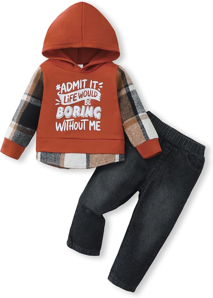NZRVAWS Baby Boy Clothes Toddler Boy Outfit 2 3 4T 6 12 18 24 Month Fall Winter by NZRVAWS