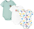 Disney Baby Viscose Made from Bamboo 3-Pack Bodysuits Set Newborn to Infant by Disney