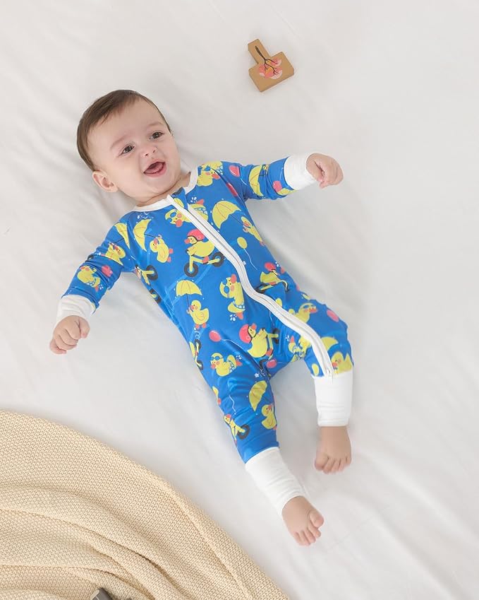 GUISBY Baby Footless Pajamas, Rayon of Bamboo, NB-2T | Rayon of bamboo softness - Image 6
