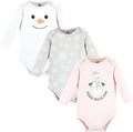 Hudson Baby Baby Girls' Cotton Long-sleeve Bodysuits 3-pack by HudsonBaby