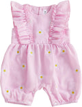FOCUSNORM Newborn Baby Girl Summer Clothes Daisy Flying Sleeve Jumpsuit Romper by FOCUSNORM