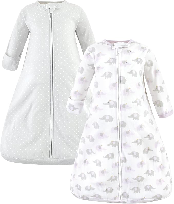 Hudson Baby Unisex Baby Cotton Long-Sleeve Wearable Sleeping Bag by HudsonBaby