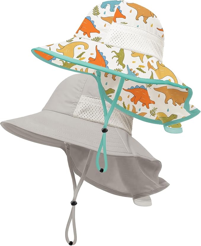 Baby Sun Hat with Neck Flap UPF 50+ by MACOWCF