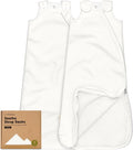 2-Pack Organic Baby Sleep Sacks, 100% Cotton 0.5TOG by KeaBabies