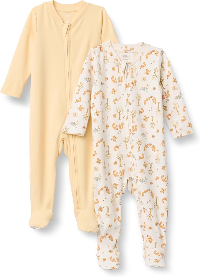 Amazon Essentials x Sofia Grainge Unisex Babies' Cotton Footed Sleep and Play by AmazonEssentials