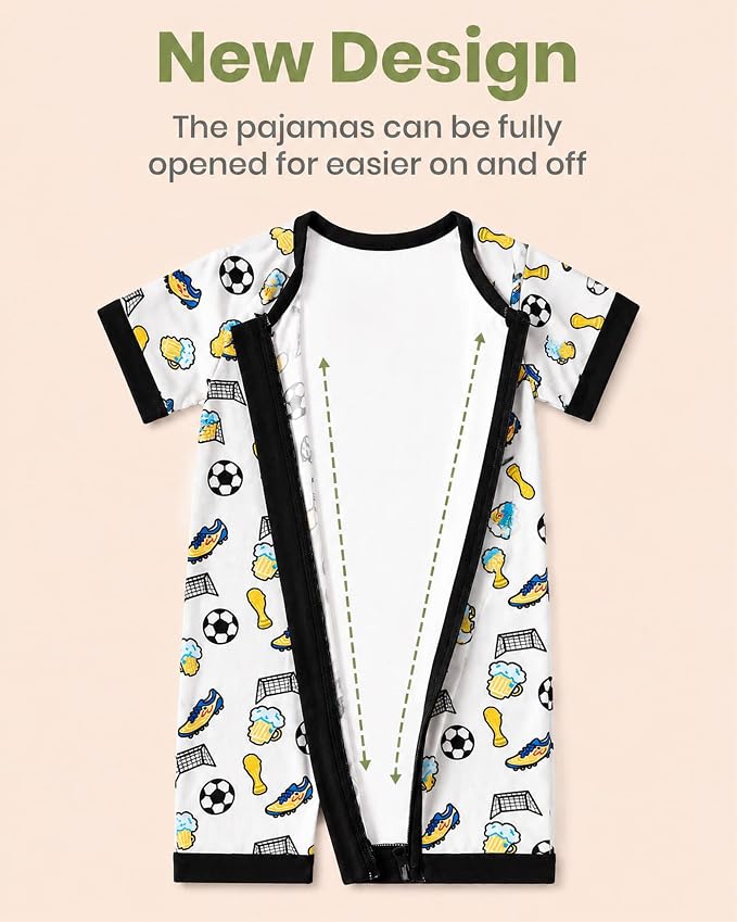 OPAWO Bamboo Sleepers for Baby Boy Pajamas Bamboo Pajamas Baby Romper 0-24M | 2 - Image 7