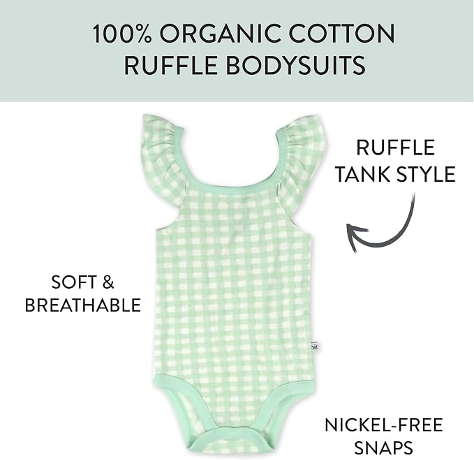 HonestBaby Multipack Sleeveless and Cami Bodysuits One-Piece 100% Organic Cotton - Image 2