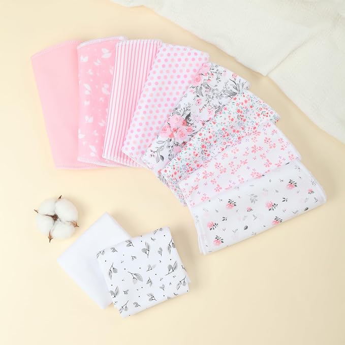 10-Pack Burp Cloths for Baby Boys and Girls - Image 7