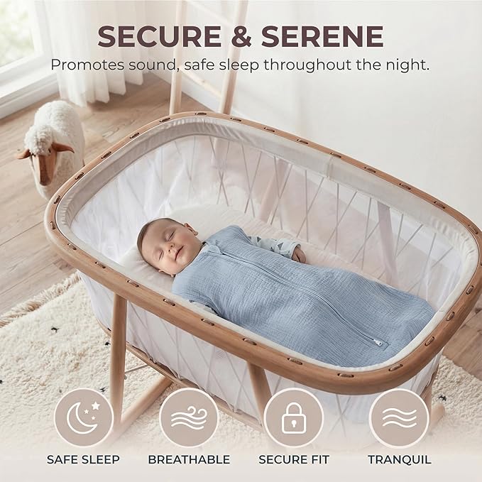 BSTOPPT 2 Pack Baby Sleep Sack 18-24 Months 100% Organic Cotton Muslin Baby - Image 5