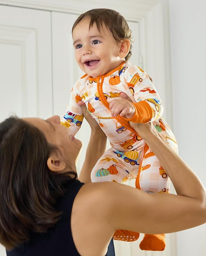 babee Reshinee Bamboo Viscose Baby Footie Pajama, Zipper Sleeper Boys Girls | - Image 7