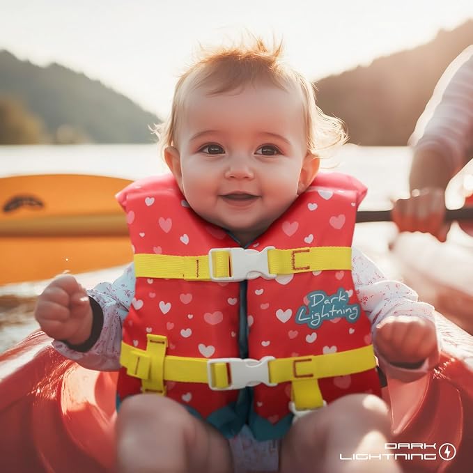 Dark Lightning USCG Approved Infant Life Jacket 0-30 lbs, Toddler Swim Vest and - Image 8