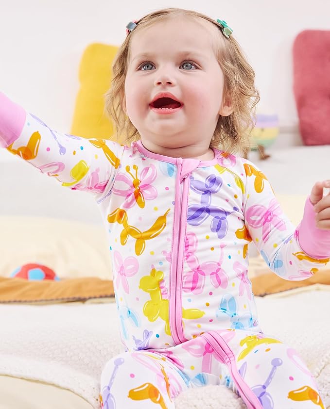 babee Reshinee Viscose derived from bamboo Baby Pajamas Convertible Footie - Image 9