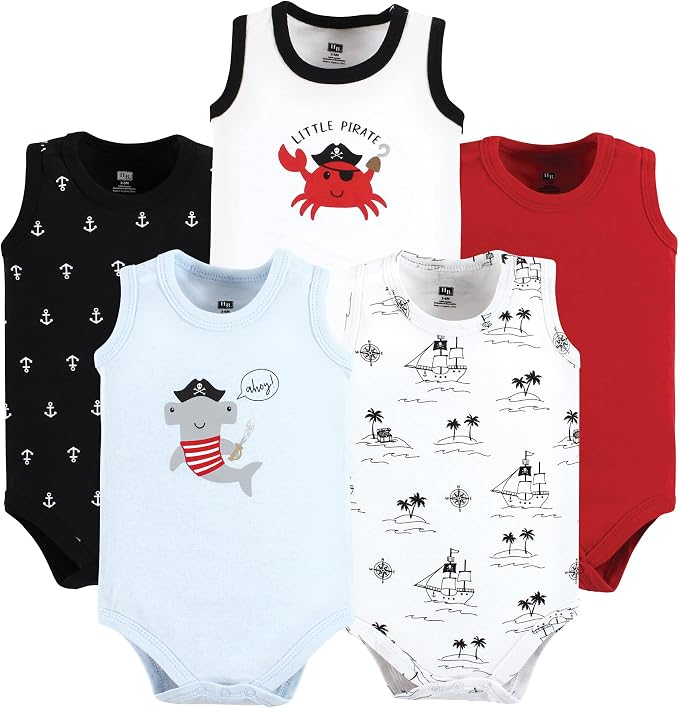 Hudson Baby Unisex Baby Cotton Sleeveless Bodysuits by HudsonBaby