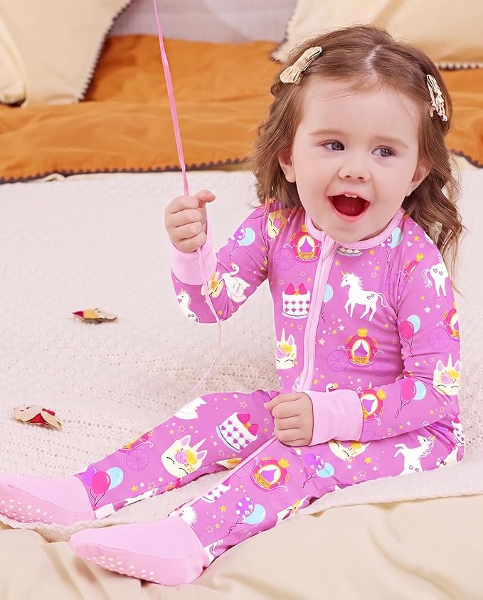 babee Reshinee Viscose derived from bamboo Baby Pajamas Convertible Footie - Image 6