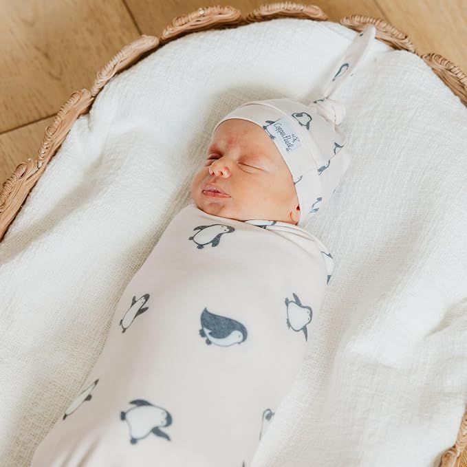 Copper Pearl Swaddle Blankets for Newborns | Soft Stretchy Receiving Blankets - Image 2