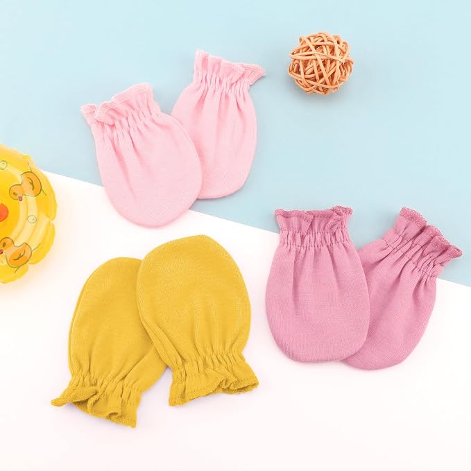 BQUBO 12 Pairs Baby Mittens Newborn Infant Mittens No Scratch Cotton Elastic - Image 7