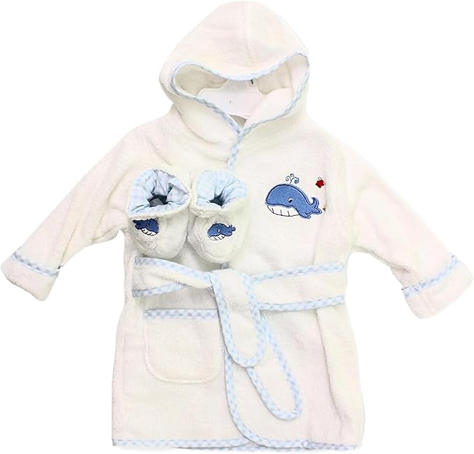 Spasilk 100% Cotton Hooded Terry Bathrobe by Spasilk