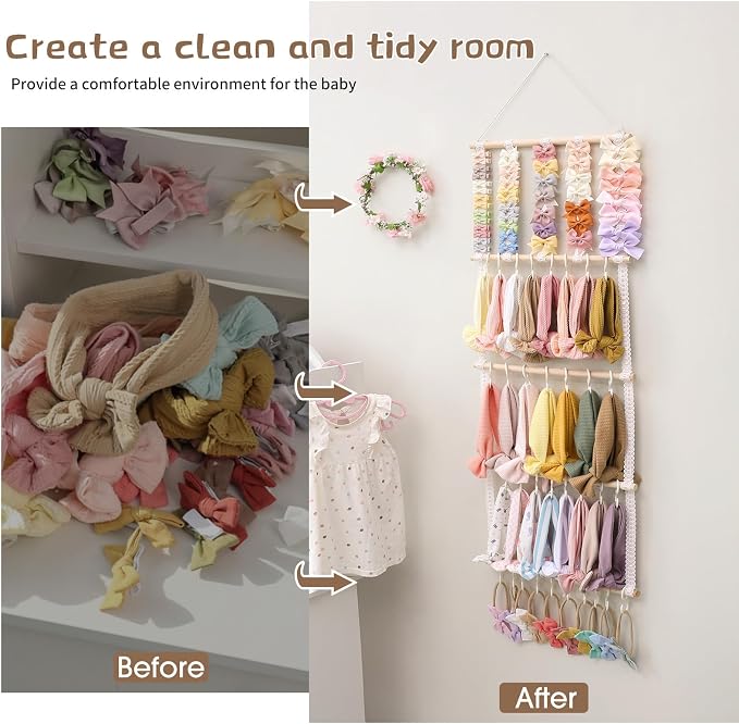 POVETIRE Headband Holder Hair Bows Organizer - Image 5