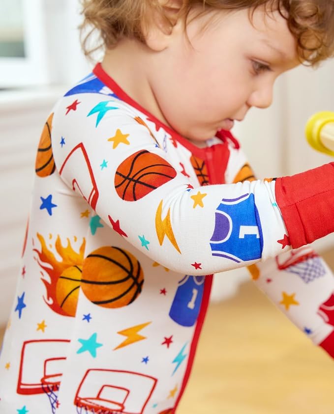 babee Reshinee Bamboo Viscose Baby Footie Pajama, Zipper Sleeper Boys Girls - Image 8