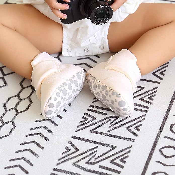Ohwawadi Infant Baby Slippers Girls Boys Booties Warm Baby Socks Shoes Newborn - Image 2