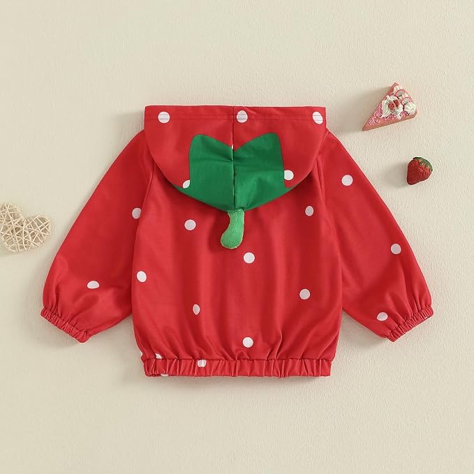 Toddler Windbreaker Jacket Baby Girl Hooded Zip Up Sweatshirt Winter Jacket - Image 7