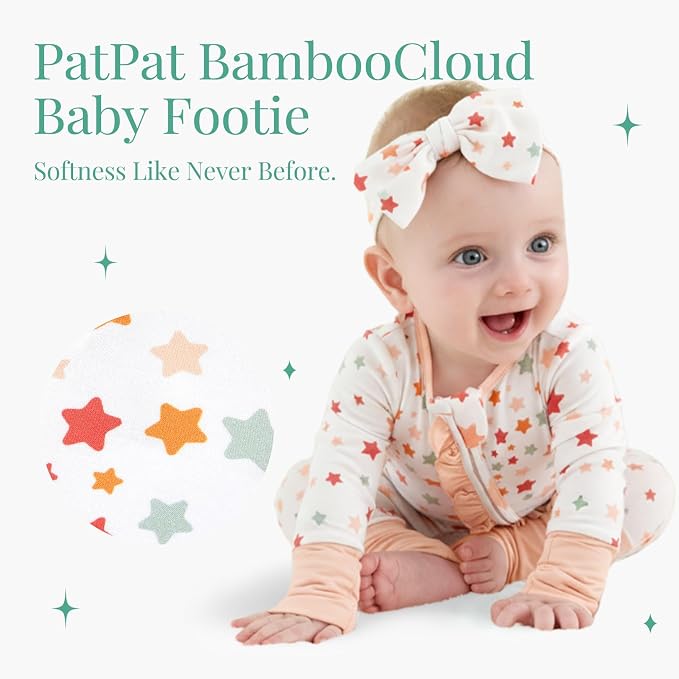 PATPAT Bamboo Viscose Baby Footie - Image 2