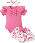 HONGTEYA Baby Girl Clothes Set Newborn Infant Summer Outfits by HONGTEYA