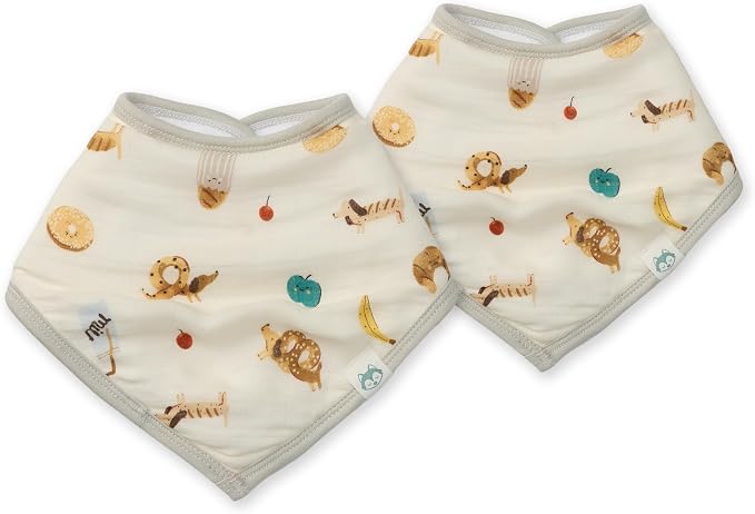 Loulou Lollipop Muslin Bandana Bib Drool Bib Set by LoulouLollipop