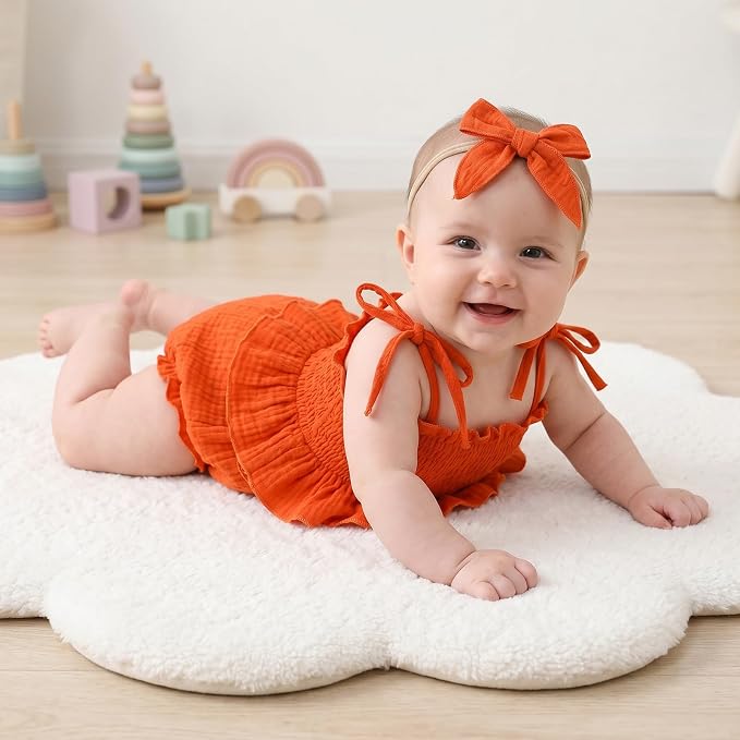 Baby Girl Romper Ruffle Newborn Girl Bodysuit Jumpsuit Baby Girl Clothes Outfit - Image 5