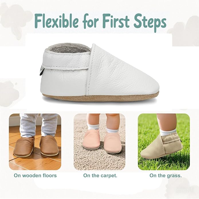 Genuine Leather Baby Booties Soft Sole Toddler Walking Shoes - Image 6