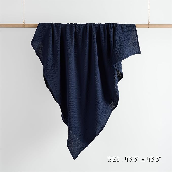 Meracorallo Muslin Swaddle Blanket, 100% Cotton - Image 8