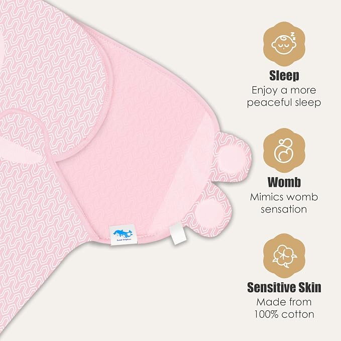 SWEET DOLPHIN 3-Pack Baby Swaddle Sleep Sacks - Image 5