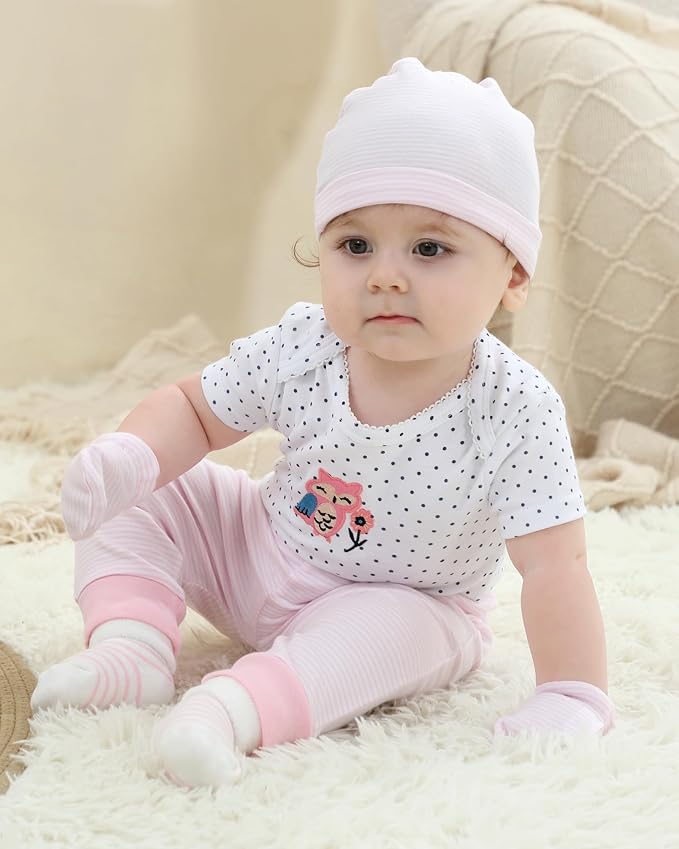 Baby Bodysuit and Pant Set Cotton Ribbed Mix Infant Girl Clothes | Unisex - Image 5