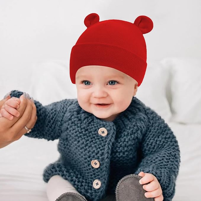 UTTPLL Newborn Hats Mittens Set Toddler Girls Boys Cotton Nursery Hospital - Image 4