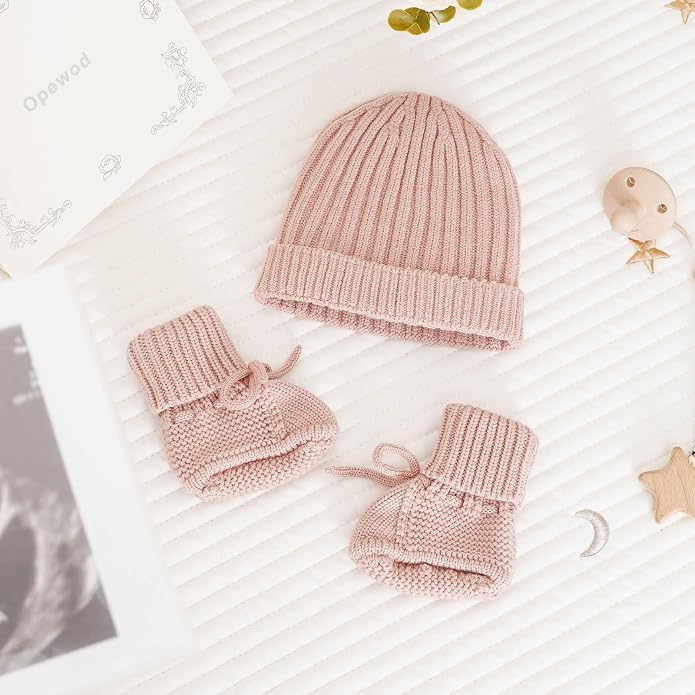 Baby Booties & Hat Set Newborn First Walkers - Image 3