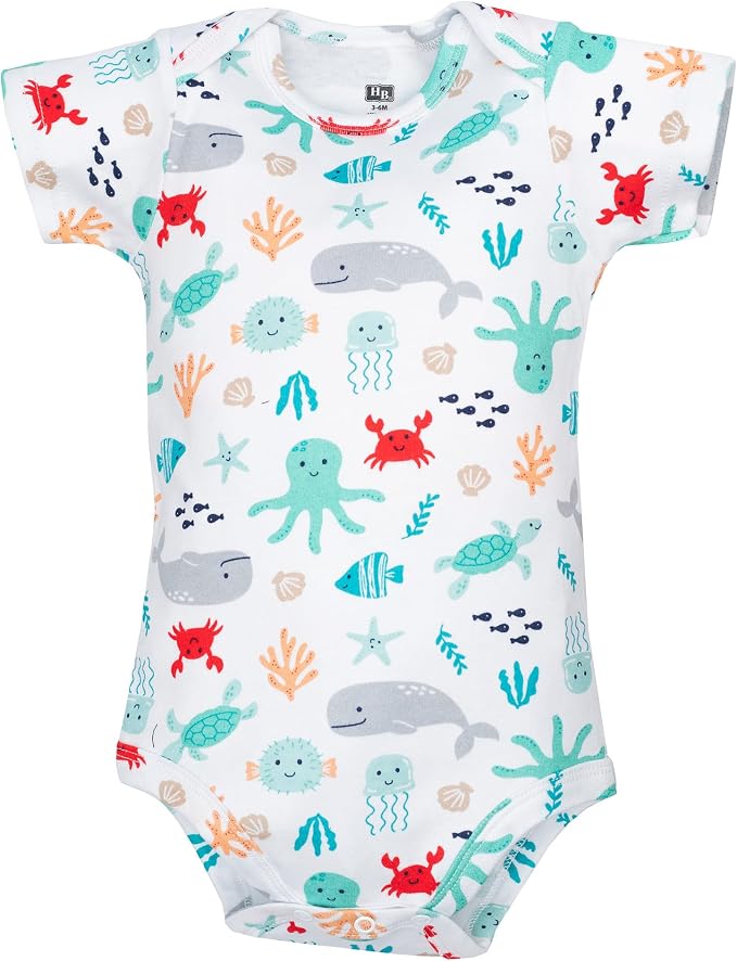 Hudson Baby Unisex Baby Cotton Bodysuits 5-pack - Image 4