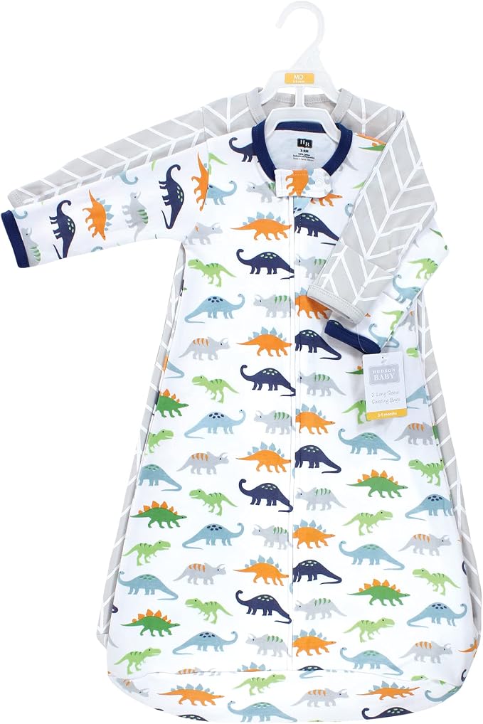 Hudson Baby Unisex Baby Cotton Long-Sleeve Wearable Sleeping Bag - Image 2