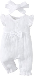 Renotemy Newborn Baby Girl Clothes Romper Summer Outfits Preemie-18Months | by Renotemy