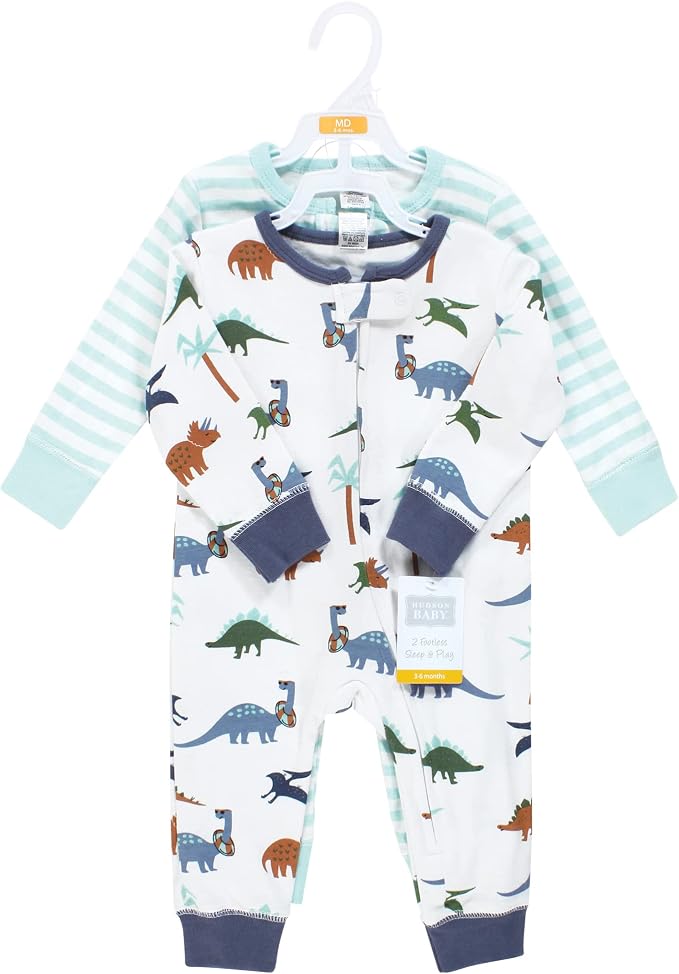 Hudson Baby Unisex Baby Cotton Sleep and Play - Image 2