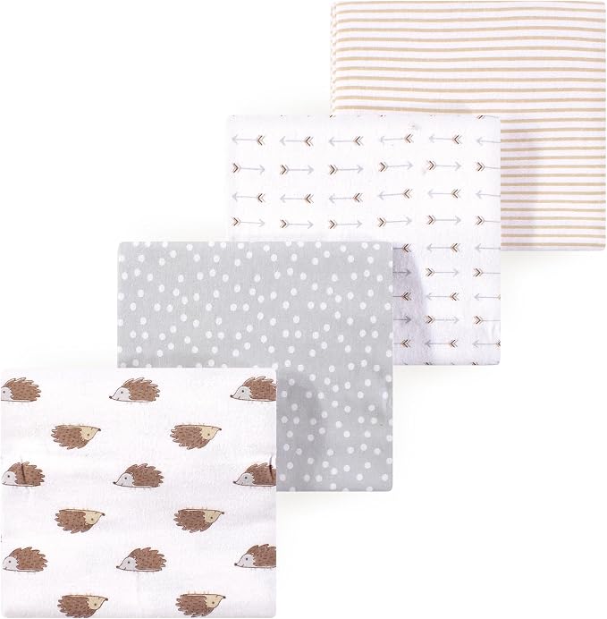 Luvable Friends Little Treasure Flannel Receiving Blankets 4pk by Luvable+Friends