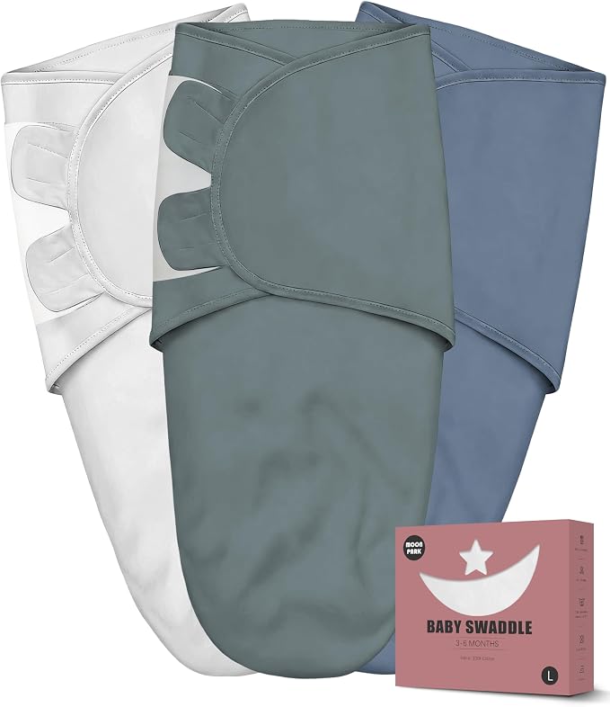 Newborn Swaddle Blanket Wrap 0-6 Months by MOONPARK