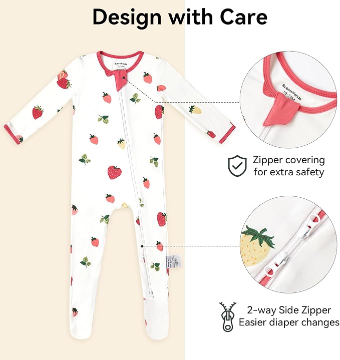 Okayinn BubblePanda Rayon Made From Bamboo Baby Pajamas Long Sleeve Months - Image 2