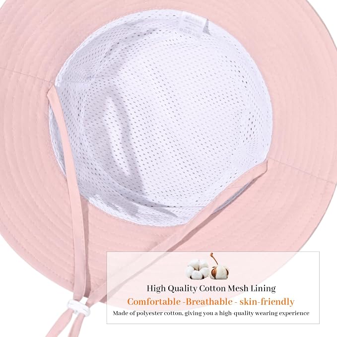 Baby Toddler Sun Hat, Boys Girls Adjustable Bucket Hat - Image 4