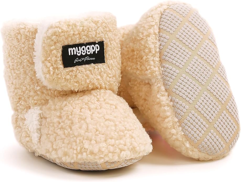 Ohwawadi Infant Baby Boots Boys Girls Cozy Fleece Slippers Snow Boots Winter by Ohwawadi