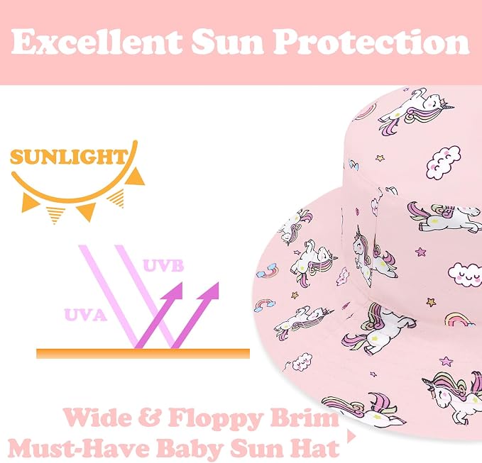Sarfel Baby Sun Hat Summer Baby Boy Hats UPF 50+ Sun Protection Toddler Hat - Image 5