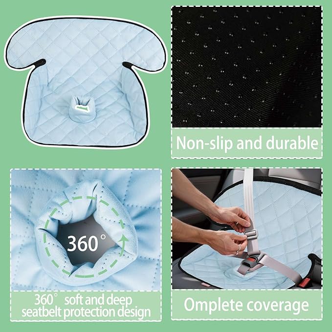 MOOB Waterproof Car Seat Protector - Potty Training Liner for Baby & Toddler, Machine Washable Piddle Pad with Anti-Slip Backing, Universal Fit for Infant Car Seat & Stroller (Yellow)