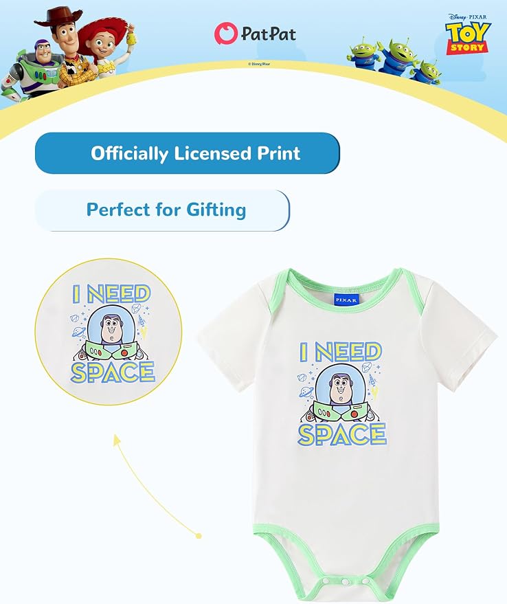 Disney Baby Viscose Made from Bamboo 3-Pack Bodysuits Set Newborn to Infant - Image 5