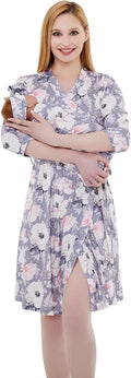 Galabloomer Maternity Robe and Receiving Blanket, Matching Mommy Labor Robe | by Galabloomer